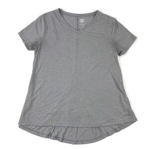 True Craft Womens Tshirt Gray Vneck XS